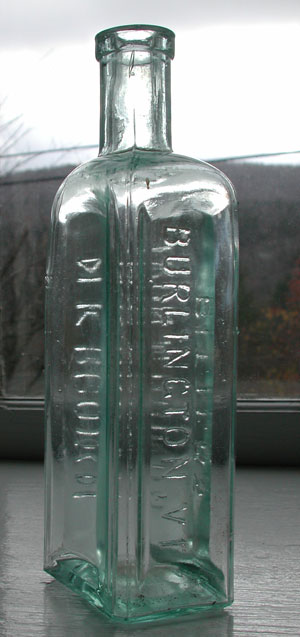 Antique pontiled tonic bottle