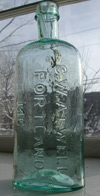 New England pontiled medicine bottle Maine