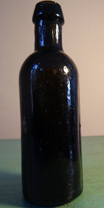 new England utility bottle, antique bottle dark green