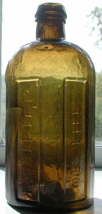 stoddard vermont colored antique medicine panacea bottle newtons
