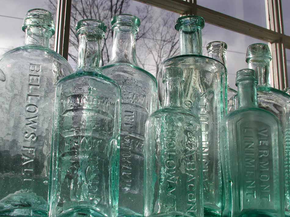 Image of early Vermont medicine bottles