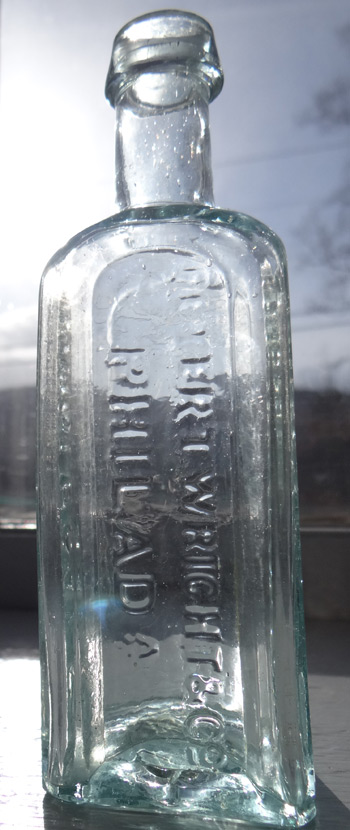 pennsylvania antiqe pontiled medicine druggist bottle