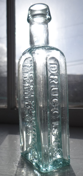 pennsylvania antiqe pontiled medicine druggist bottle