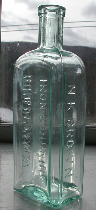 antique bitters bottle vermont rare