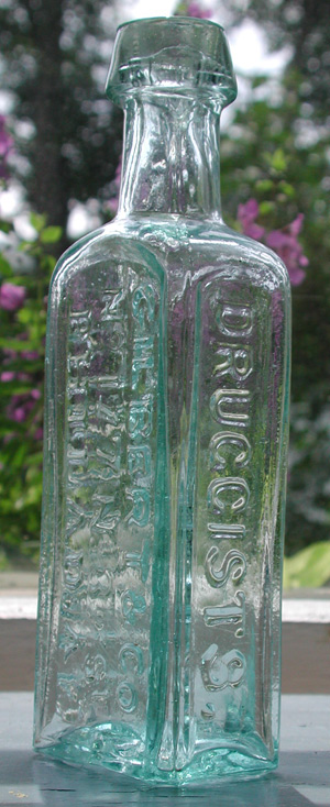 Gilberts wholesale druggist pontiled patent medicine antique bottle philadelphia