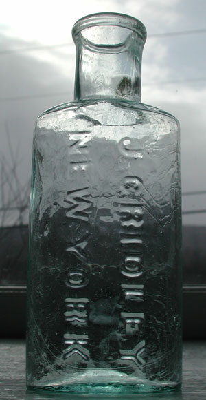 Antique pontiled medicine bottle