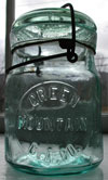 green mountain Vermont antique canning jar