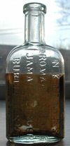 nk Brown burlington vermont labeled bitters bottle vermont ginger antique bottle