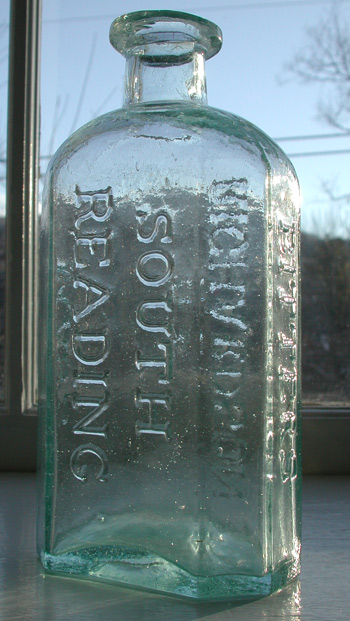 bitters medicine mass pontil antique old bottle
