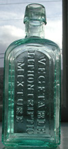 patent medicine vaugns iron pontil antique bottle
